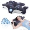 Double-Sided Neck Pillow Unscented Memory Foam Pillow with Cooling Cover Zoned Design for Deep Sleepers Contoured Pillow with Extra-Large Armrest for Side Sleep Stomach Sleeping and Back Sleepers #TOP PICKS